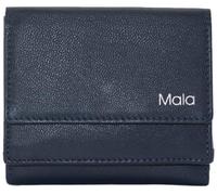 Mala Leather Kora Collection Petit portefeuille en cuir RFID 3703_45, bleu marine, Taille unique, Moderne
