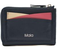 Mala Leather Kora Collection Porte-monnaie/porte-cartes avec porte-clés RFID 3699_45, bleu marine, Taille unique, Moderne
