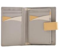 Mala Leather Kora Collection Portefeuille en cuir RFID 3701_45, gris, Taille unique, Moderne