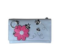 Mala Leather Love EMVY Ltd Coffret cadeau avec porte-monnaie et porte-clés Motif marguerites