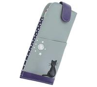 Mala Leather Midnight Collection 5152_35 Étui à lunettes fin en cuir souple, gris, taille unique