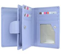 Mala Leather Origin Collection 3118_5 Portefeuille en cuir avec protection RFID et fenêtre externe pour carte d'identité, lilas, Taille unique, Moderne