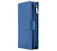 Mala Leather Origin Collection 3696_5 Portefeuille en cuir avec protection RFID, blueberry, Taille unique, Moderne