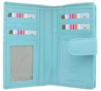 Mala Leather Origin Collection 3696_5 Portefeuille en cuir avec protection RFID, turquoise, Taille unique, Moderne