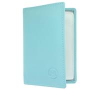 Mala Leather Origin Collection 610_5 Porte-cartes de crédit en cuir Protection RFID, turquoise, Taille unique, Moderne