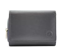 Mala Leather Origin Portefeuille à trois volets en cuir souple pour femme, portefeuille compact pour femme, protégé RFID, 8 emplacements pour cartes, fenêtre pour carte d'identité, section zippée pour