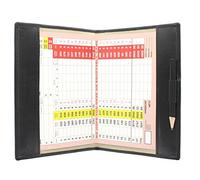 Mala Leather Porte-carte de score de golf 2316d - Cartes de score britanniques et européennes, Noir , Taille unique