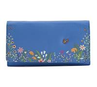 Mala Leather Shiloh 3627-96 Porte-monnaie Motif papillon, bleu, Taille unique, Classique