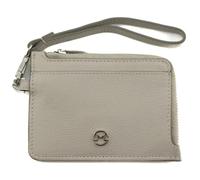 Mala Leather The Looplet Petit portefeuille en cuir véritable avec sangle amovible, protection RFID, emplacements pour cartes, fenêtre pour carte d'identité et poche pour pièces de monnaie, stone