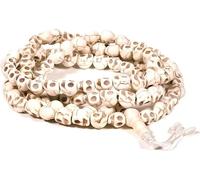 Mala os 108 perles en forme de crâne&perle de gourou -- 1.0 cm