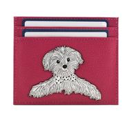Mala Porte-cartes RFID en cuir Coco Puppy Dog avec poche pour pièces de monnaie, 10,5 x 8,5 cm, petit, cuir, rose, S, Porte-cartes