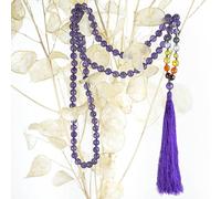 Mala yoga méditation améthyste facettée