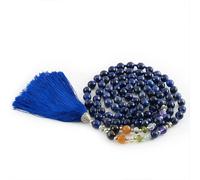 Mala yoga méditation lapislazuli facetté