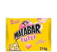 MALABAR - Bonbons Gélifiés Fruités, Douceur et Saveurs Intenses, Sachet 214g - Lot De 4