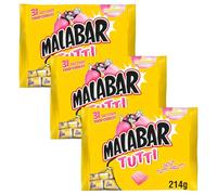 Malabar Chewing-gum Tutti 214 g (Lot de 3)