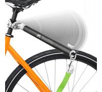 Malabi V2.0-Laisse de vélo pour Chien rotative à 180° avec amortisseurs et mécanisme d'attache Rapide | Fibre de Carbone (Verte)