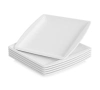 Malacasa Blance 6pcs 10,25"" Assiette Plate Plat de Service Table Céramique Porcelaine