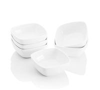 Malacasa Coupelles série Ramekin.Dish Lot de 6 pièces Lot de coupelles à dessert en porcelaine 10 cm/170ml Pour noix, collation, entrée, dessert