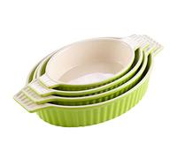 Malacasa Série Bake. Lot de 4 plats à four profonds en 4 tailles - vert