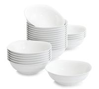 MALACASA, série Elisa, 18 pièces set de bols en porcelaine bol à céréales saladiers pour 18 personnes