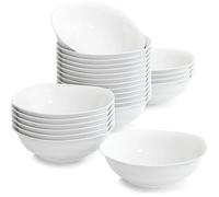 Malacasa Série ELISA 18pcs Service Bol Céréales Soupe Porcelaine Petit Déjeuner 6.7""/17*17*5cm Céramique