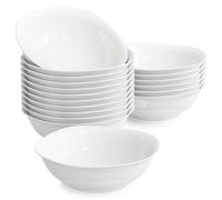 MALACASA, série Elisa, 24 pièces set de bols en porcelaine bol à céréales saladiers pour 24 personnes