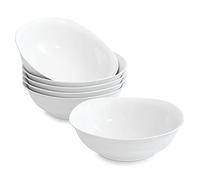 MALACASA, Série Elisa Lot de 6 bols en porcelaine 6,7" pour 6 personnes