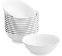 MALACASA, Série Elisa, Set de 12 pièces Bols en porcelaine Bols à céréales Saladiers pour 12 personnes