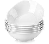 MALACASA, série Elisa, set de 6 pièces en porcelaine 6,7" bols bol à céréales saladiers pour 6 personnes