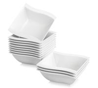 Malacasa Série FLORA 12pcs Service Bol Céréales Soupe Porcelaine Petit Déjeuner 14*14,5*5,5cm Céramique