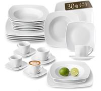 MALACASA, Série JULIA, 30pcs Service de Table,Service Complets Porcelaine,Vaisselles