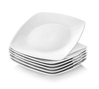 MALACASA, série Julia, set de 6 assiettes à dessert en porcelaine 16,7 cm Assiette à gâteau pour 6 personnes