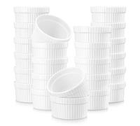 MALACASA Série Ramekin, 24 Mini Ramequins et Moules à Soufflé, 55ml,Ø 5,9cm