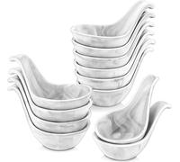 MALACASA, série Ramekin.Dish, 12 pcs. bol à encas en marbre, porcelaine mini bol à dessert bol à dipp