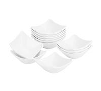MALACASA Série Ramekin Dish, 12pcs Ramequin Moule à Soufflé Crème Brulée Muffin Pâtisserie Bols à Sauce Soupe Dessert Porcelaine, 3"/7.5 * 7.5 * 3.5cm