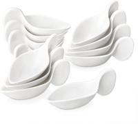 MALACASA, série Ramekin.Dish, set de 12 pièces 4,5" SUPER MINI coupelles à dessert en porcelaine pour garniture