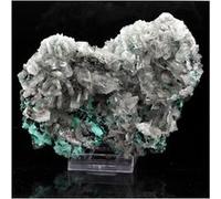 MALACHITE + BARYTE en provenance du Congo, Lubumbashi - Pierre Naturelle de Guérison et Protection - 1551.5 ct - Certificat d'Authenticité Inclus 115 x 80 x 30 mm G