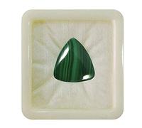 Malachite naturelle 55Carat, pierre précieuse calibrée en vrac, forme trillion, cabochon, guérison des chakras, signe du zodiaque Capricorne, 3 Carat