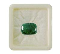 Malachite naturelle 55Carat, pierre précieuse en vrac calibrée, forme coussin rectangulaire, cabochon, guérison des chakras, signe du zodiaque Capricorne, 2 Carat