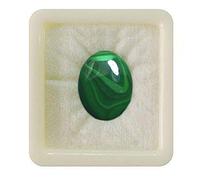 Malachite naturelle 55Carat, pierre précieuse en vrac calibrée, forme ovale, cabochon, guérison des chakras, signe du zodiaque Capricorne, 11 Carat