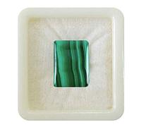 Malachite naturelle 55Carat, pierre précieuse en vrac calibrée, forme rectangulaire, cabochon, guérison des chakras, signe du zodiaque Capricorne, 7 Carat