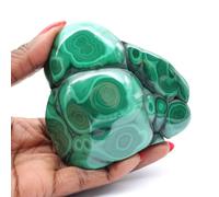 Malachite Pierre Naturelle de 525 grammes et 85 millimètres, Minéral Malachite du Congo-Kinshasa, Minéral véritable, Pièce Unique, Minéral d'ornement, Pierre de sérénité