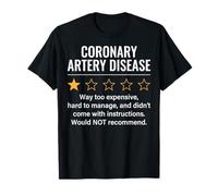 Maladie coronarienne 1 étoile survivant de Chirurgie Cardiaque T-Shirt
