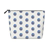 Maladie Mallette de maquillage portable en faux chanvre résistant à l'eau Trousse de toilette de voyage