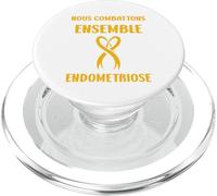 Maladie Nous combattons Ensemble Support Femme endométriose PopSockets PopGrip pour MagSafe