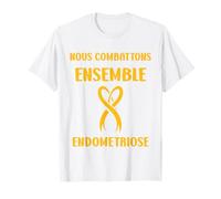 Maladie Nous combattons ensemble support femme endométriose T-Shirt