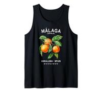Málaga Costa Del Sol Oranges Art Espagnol Andalousie Espagne Débardeur