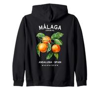 Málaga Costa Del Sol Oranges Art Espagnol Andalousie Espagne Sweat à Capuche