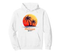 Málaga Coucher de Soleil Andalousie Souvenir Palmiers Sweat à Capuche