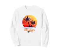 Málaga Coucher de Soleil Andalousie Souvenir Palmiers Sweatshirt
